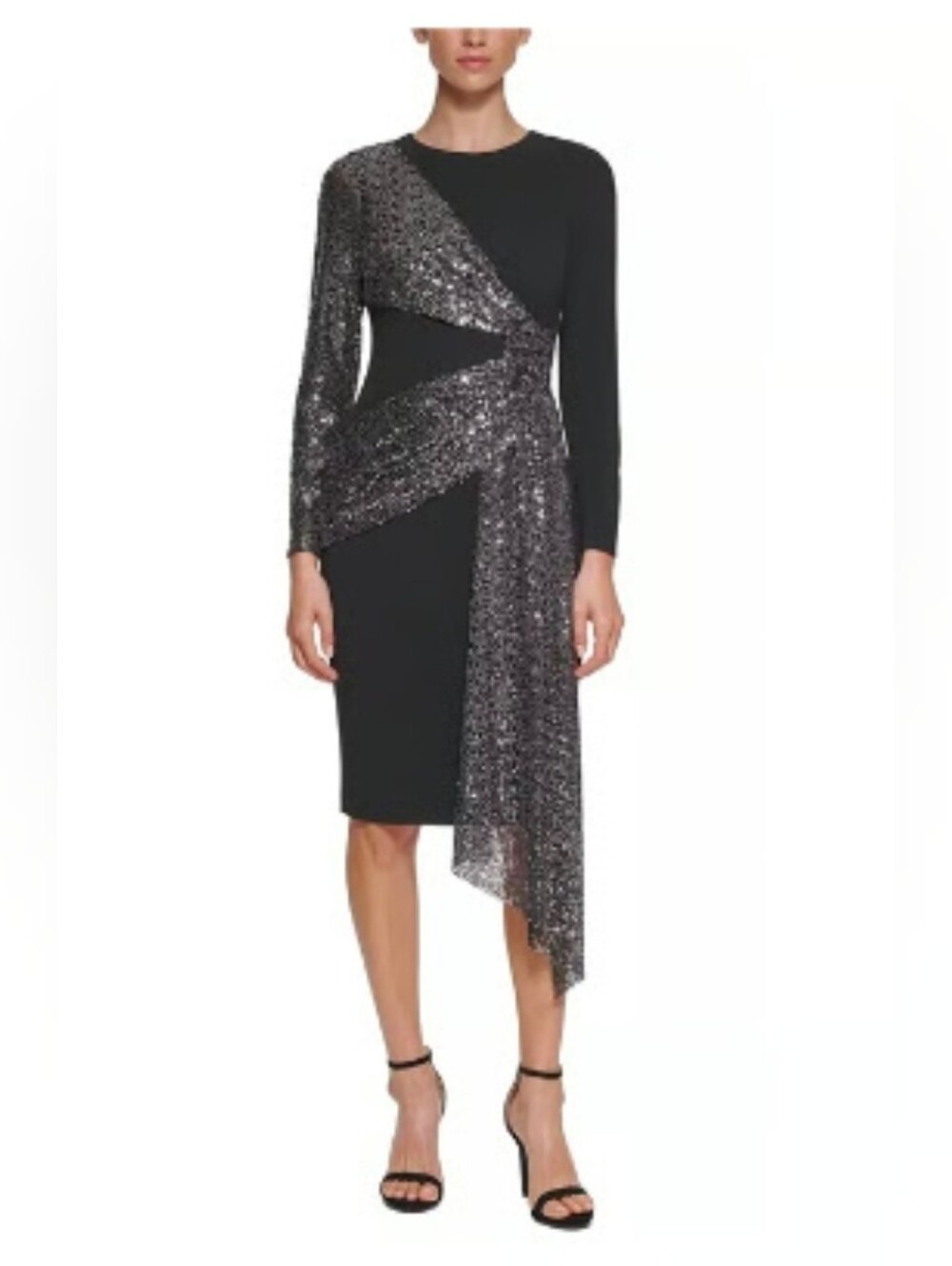 Eliza J, Sequin Draped Sash, Cocktaol Dress, Size 4